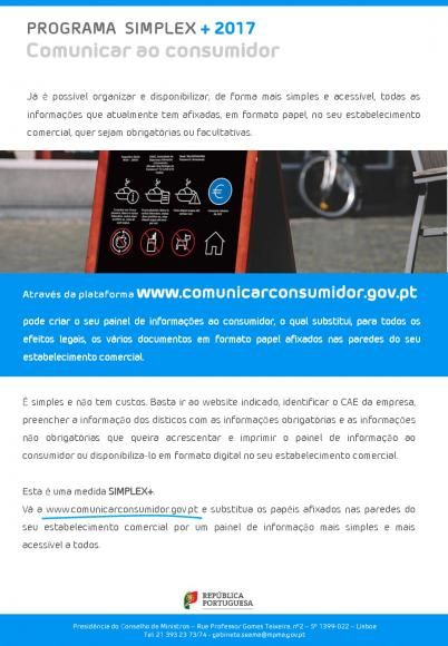 PLATAFORMA &ldquo;COMUNICAR AO CONSUMIDOR&rdquo;